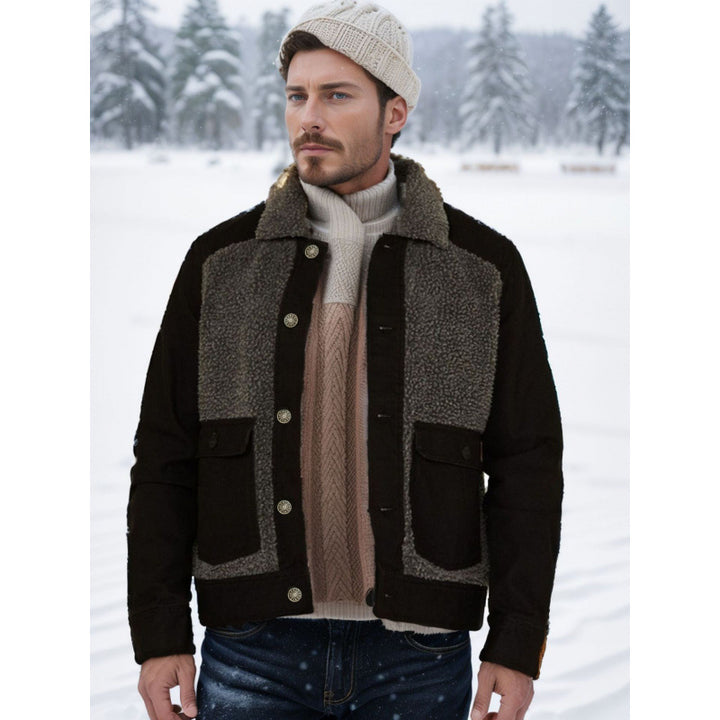 Herren modische Jacke mit durchgehendem Fleece-Futter Echoarchiv