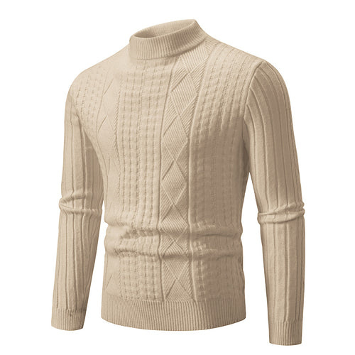 Herren eleganter Strickpullover mit modernem Zopfdesign Echoarchiv