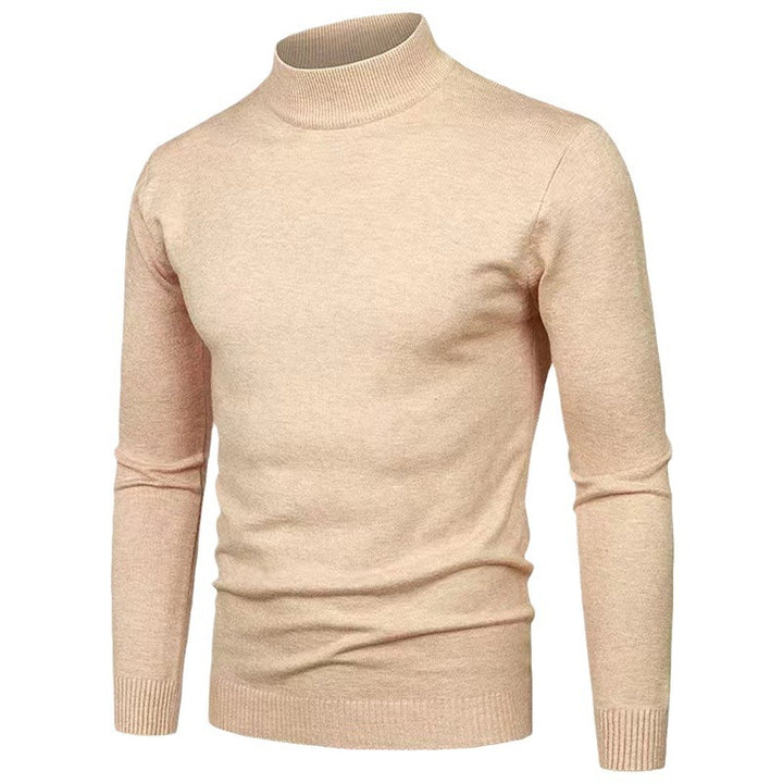 Herren Rollkragenpullover aus hochwertigem Strickmaterial mit feiner Textur Echoarchiv
