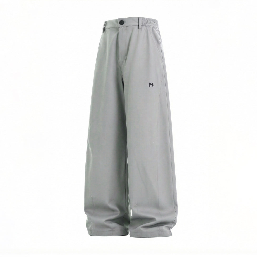 Damen Extraweite Palazzohose mit halb-elastischem Bund und weitem Bein Echo Archiv