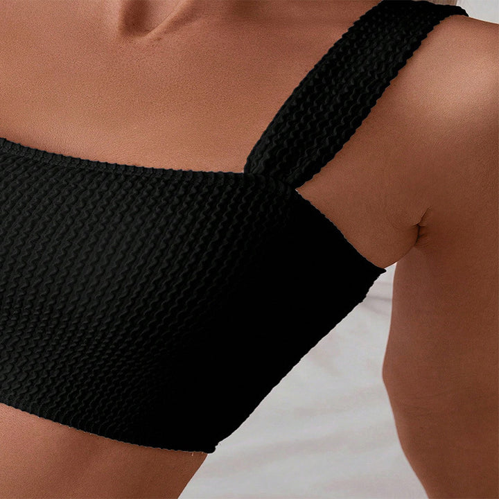 Damen Hochtailliertes Bikini-Set mit komfortablem Crop-Top Echo Archiv
