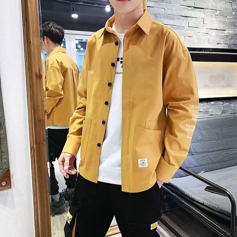 Herren lässige Utility-Jacke mit praktischen Taschen und stylischem Schnitt Echoarchiv