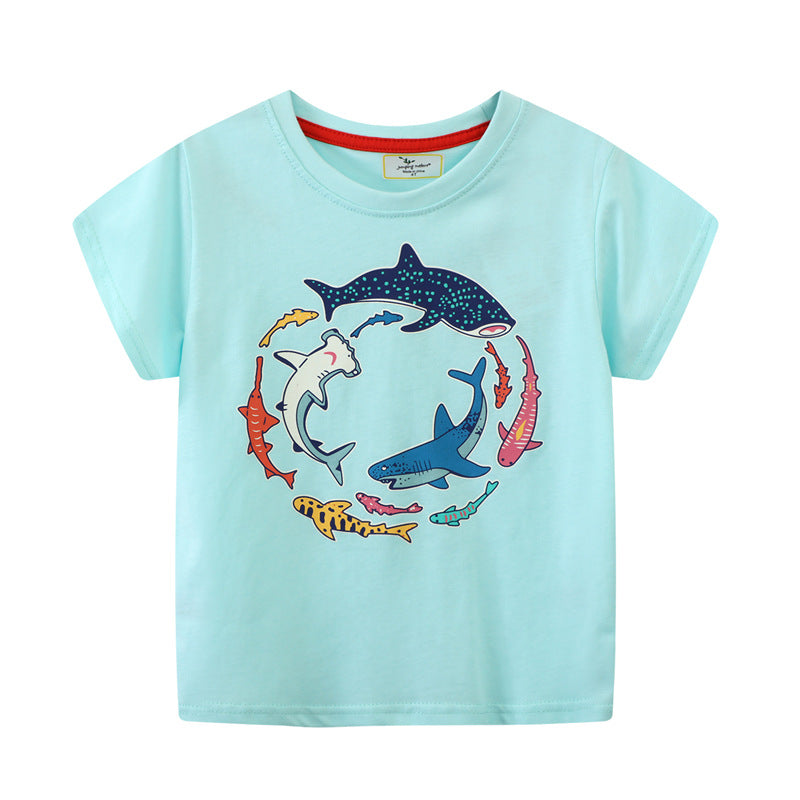 Kinder T-Shirt mit maritimen Haifischmotiven Echo Archiv