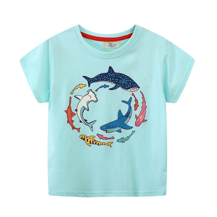 Kinder T-Shirt mit maritimen Haifischmotiven Echo Archiv