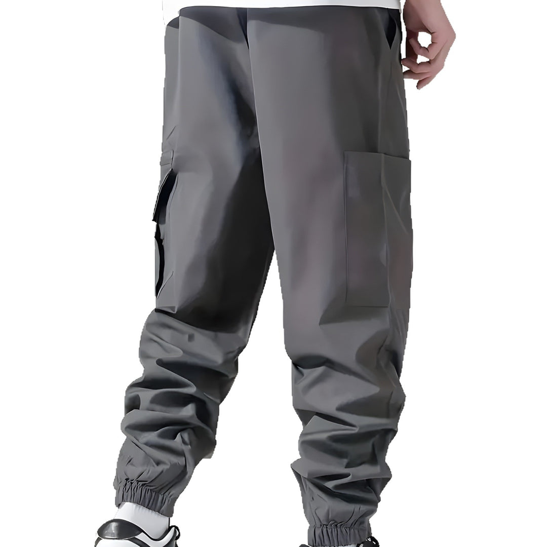 Herren Technische Cargohose im Joggerstil mit elastischem Bund, Reißverschluss-Utilitytasche & Bündchen Echo Archiv