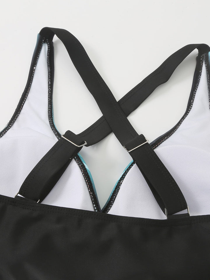 Damen High-Waist Bikini-Set mit modischem Wickeldesign Echo Archiv