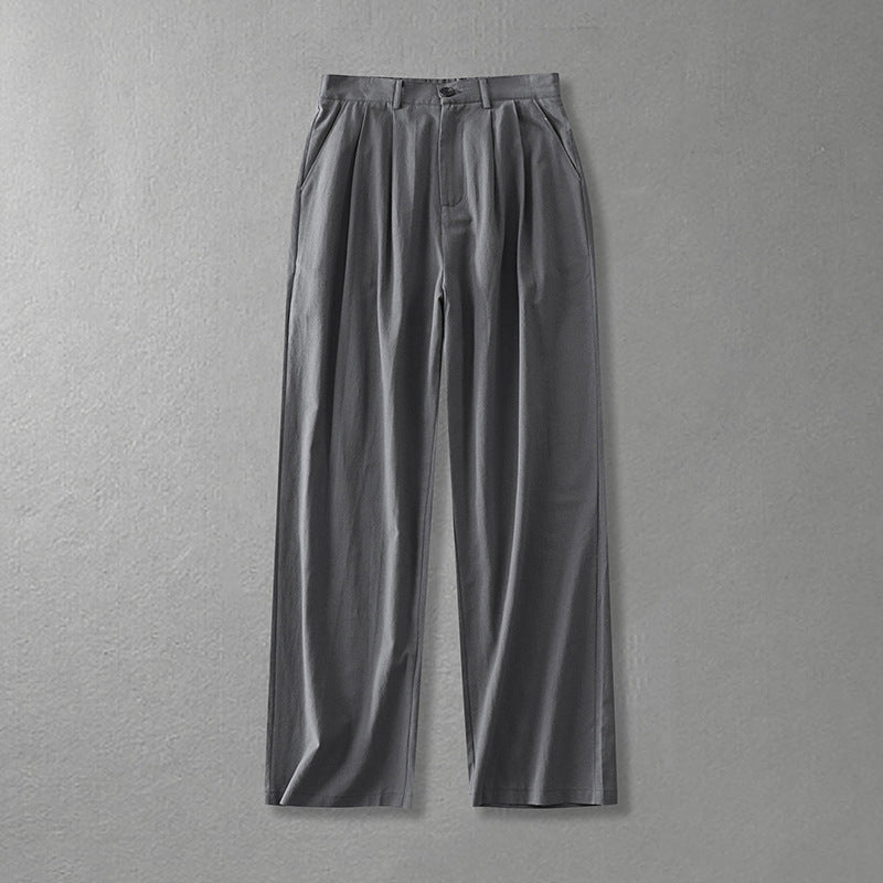 Damen Weite Bundfalten-Hose mit hoher Taille Echoarchiv
