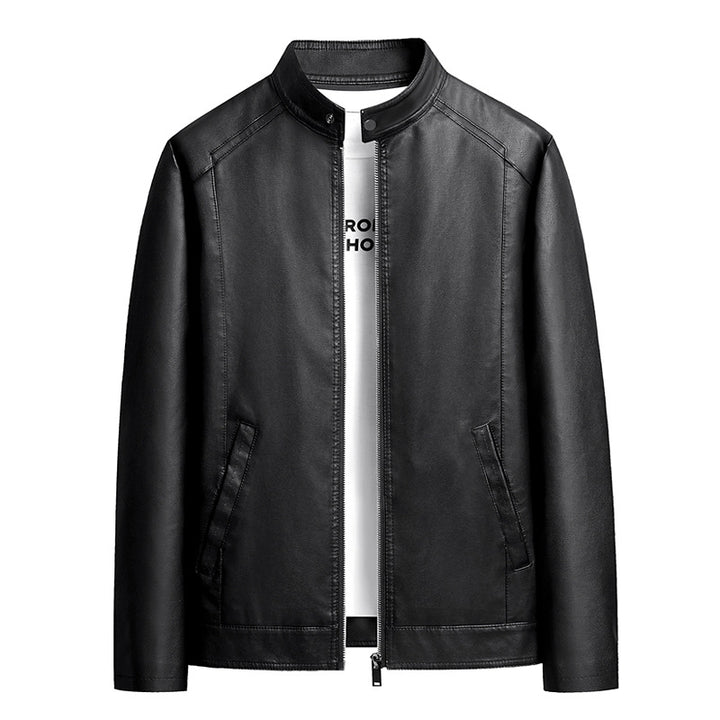 Herren Modische Lederjacke Echo Archiv 1787797735