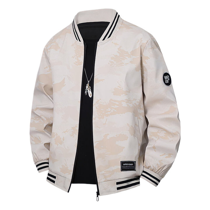 Herren Sportliche Bomberjacke mit kontrastierenden Details Echo Archiv