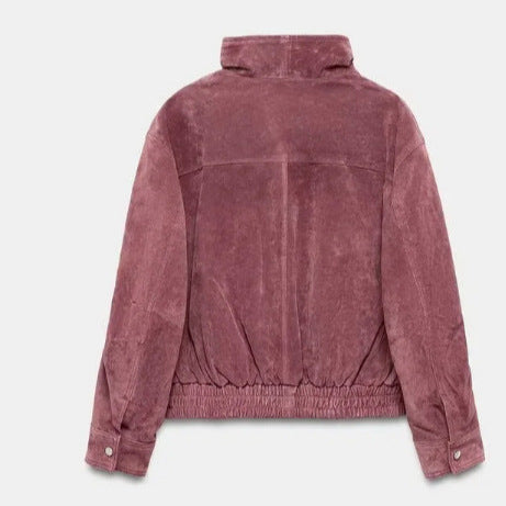 Damen Kurz geschnittener Boxy‑Blouson mit hohem Stehkragen und überschnittenen Ärmeln Echo Archiv