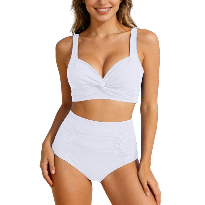 Damen Hochgeschnittenes Bikini-Set mit Twist-Oberteil Echo Archiv