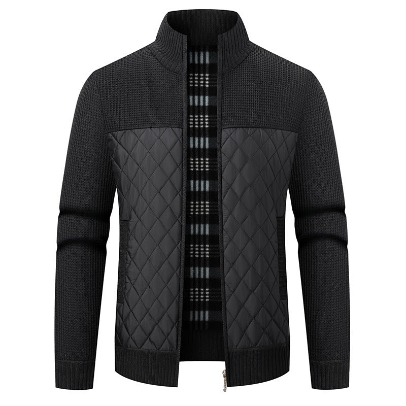 Herren modische Übergangsjacke mit strukturiertem Design und isolierendem Innenfutter Echoarchiv