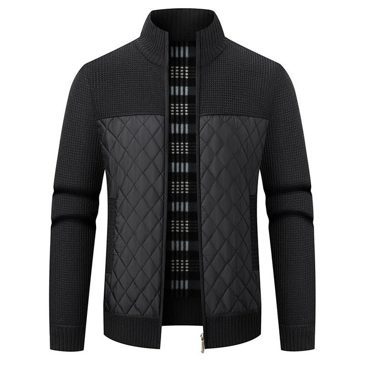 Herren modische Übergangsjacke mit strukturiertem Design und isolierendem Innenfutter Echoarchiv