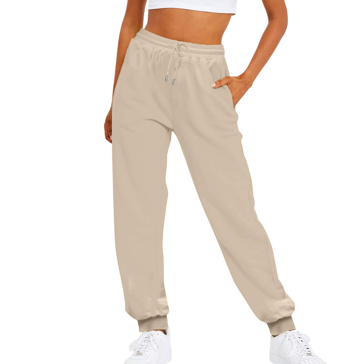 Damen nan komfortable Jogginghose mit Kordelzug Seitentaschen und geripptem Knöchelabschluss Echo Archiv