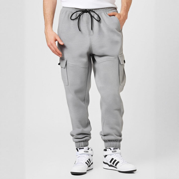 Herren Sportliche Cargo-Jogginghose mit Taschen und elastischem Bund Echoarchiv