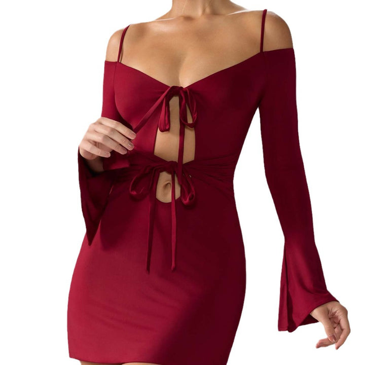 Damen Minikleid mit raffinierten Cut-Out-Details und schickem Knotenverschluss Echo Archiv
