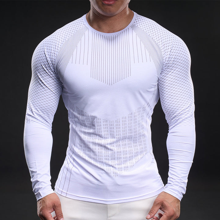 Herren langärmeliges Funktionsshirt mit atmungsaktiver Mesh-Technologie Echoarchiv