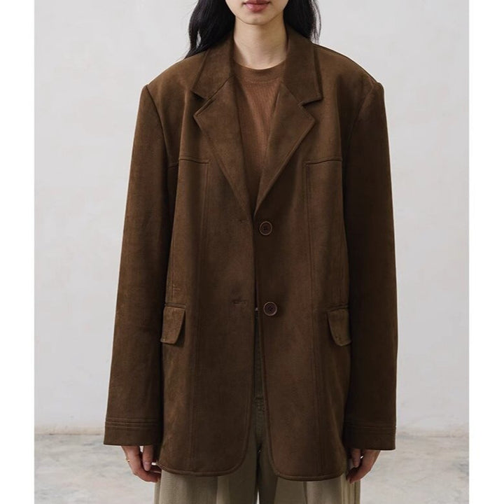 Damen Elegante und lässige Oversized Blazer Echoarchiv