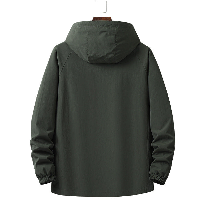 Herren Leichte Outdoor-Jacke mit verstellbarer Kapuze Echo Archiv