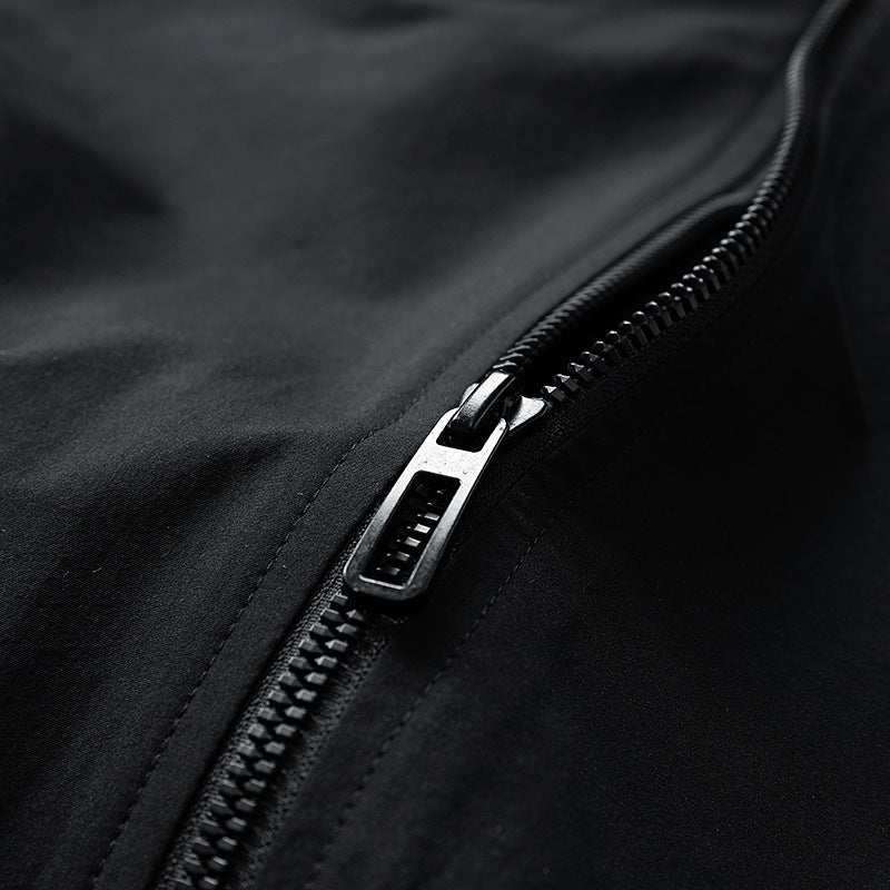 Herren urban oversized Blouson mit Stehkragen, Raglanärmeln und Utility-Armtasche – Taviero