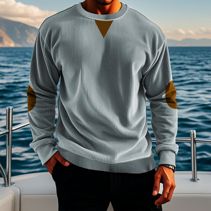 Herren komfortabler Fleece-Pullover mit Struktur Echoarchiv