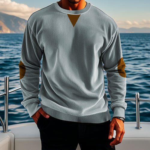 Herren komfortabler Fleece-Pullover mit Struktur Echoarchiv