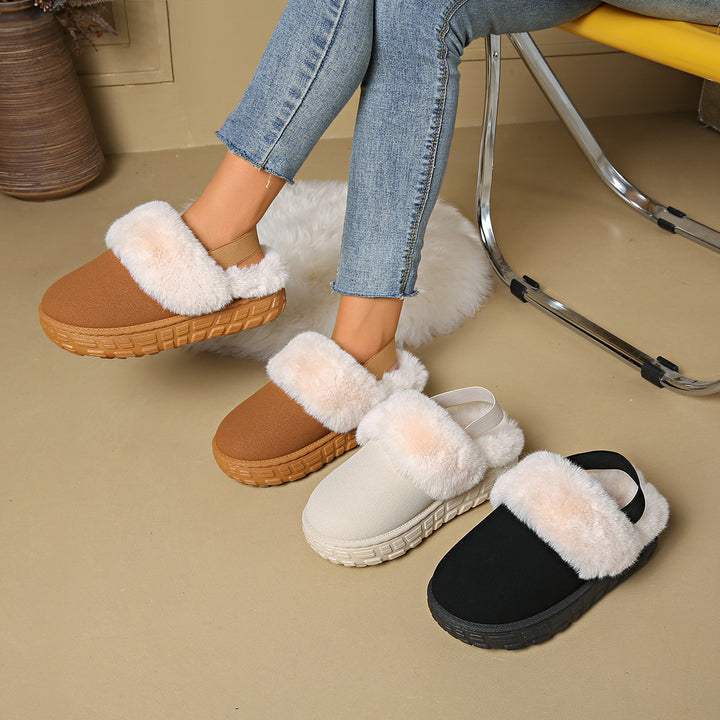 Damen Gefütterte Plateau‑Pantoffel Clogs mit elastischem Fersenriemen Echo Archiv