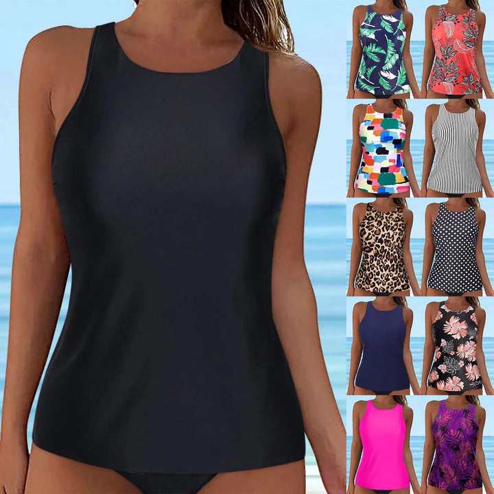 Damen Sportliches Tankini-Oberteil mit modischem Rückenausschnitt Echo Archiv