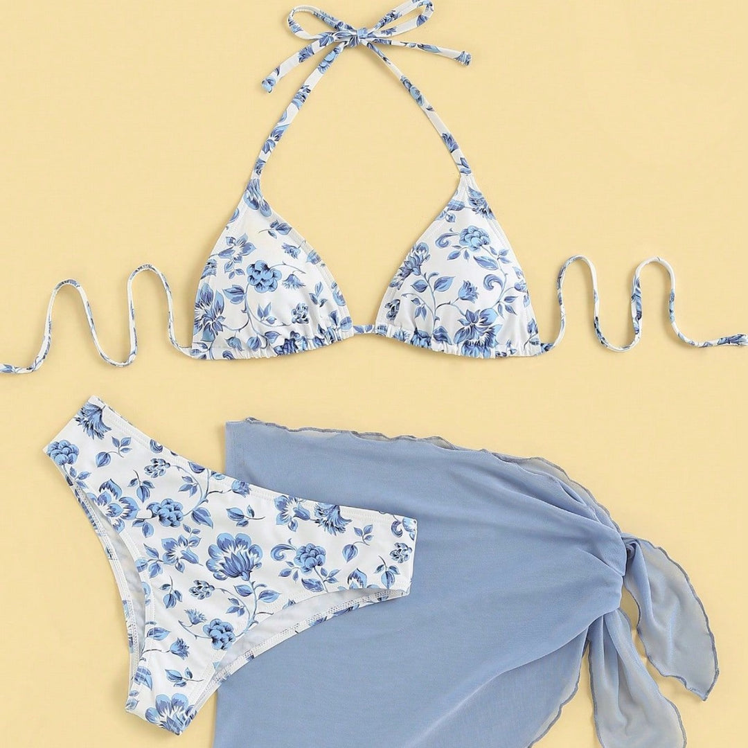 Damen Triangel-Bikini mit elegantem Wickelrock Echo Archiv