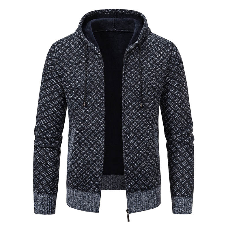 Herren Kapuzenjacke mit strukturiertem Design und eleganten Akzenten Echoarchiv