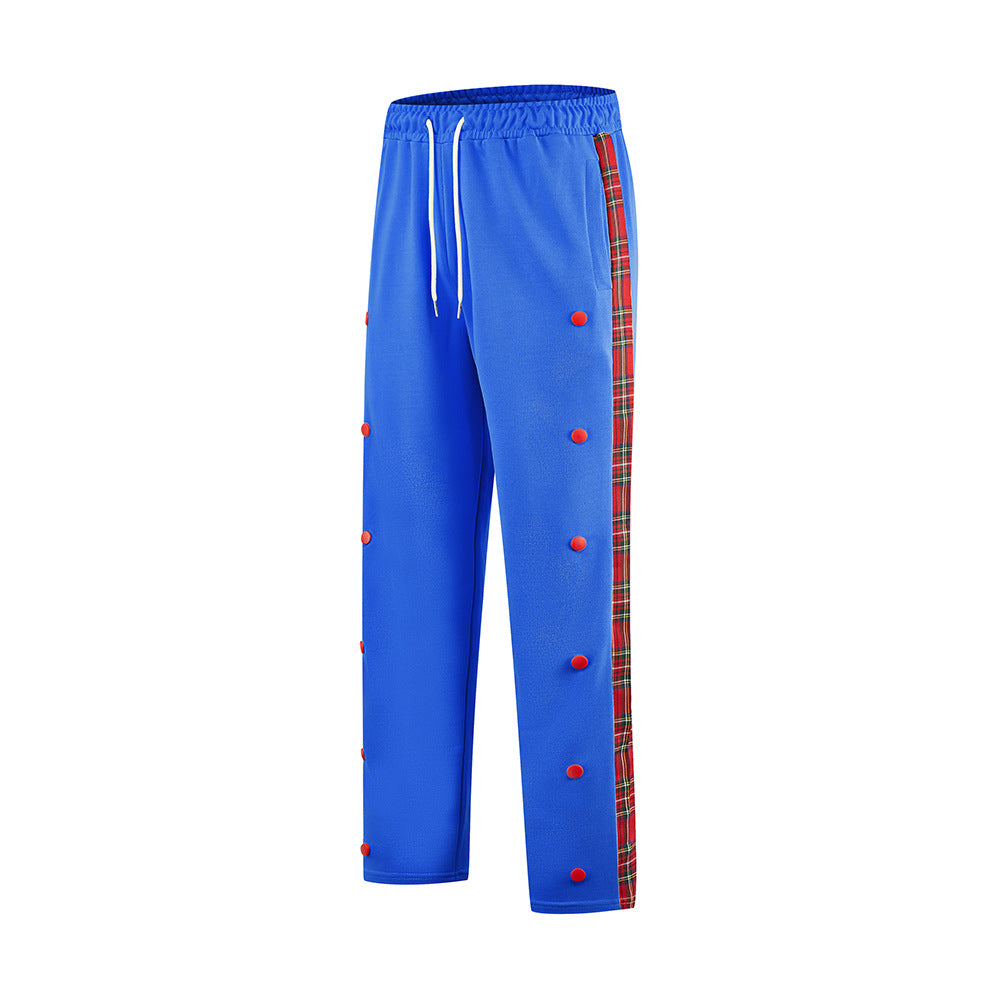 Herren Sportliche Jogginghose mit Druckknopf-Design und elastischem Bund Echoarchiv
