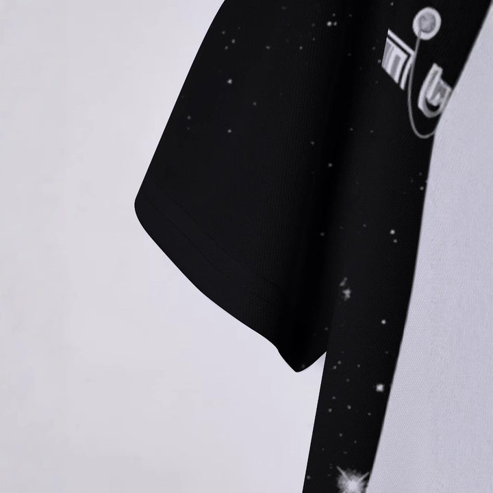 Herren Poloshirt mit künstlerischem und kreativem Grafikdesign Echoarchiv