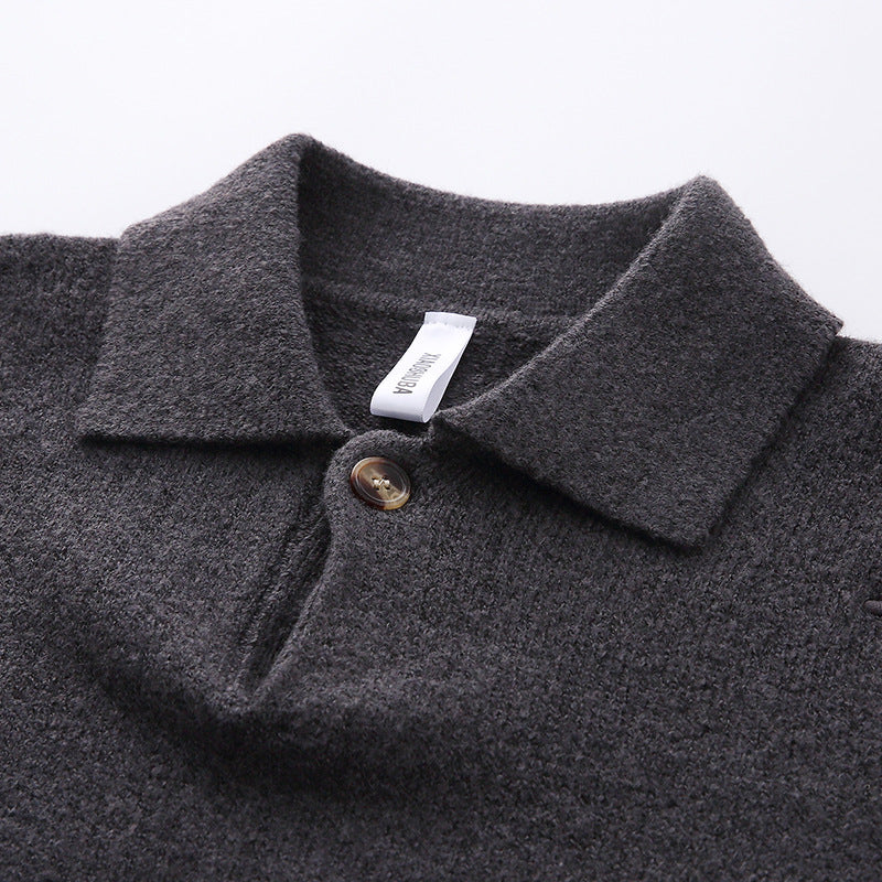 Damen Modischer Strickpullover mit Stehkragen – Mavelle