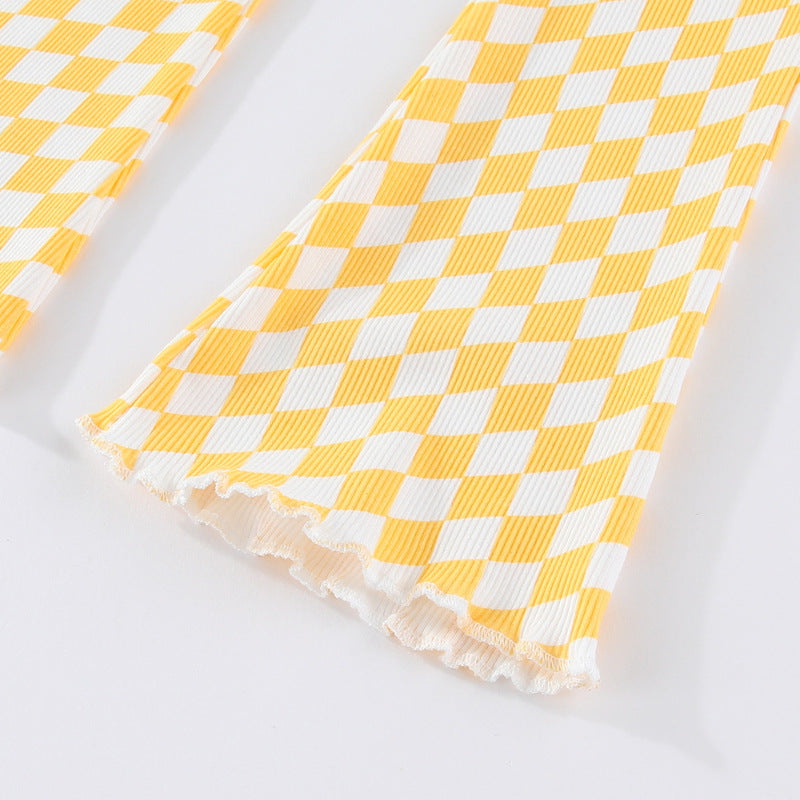 Mädchen Schlagleggings mit kariertem Design Echo Archiv