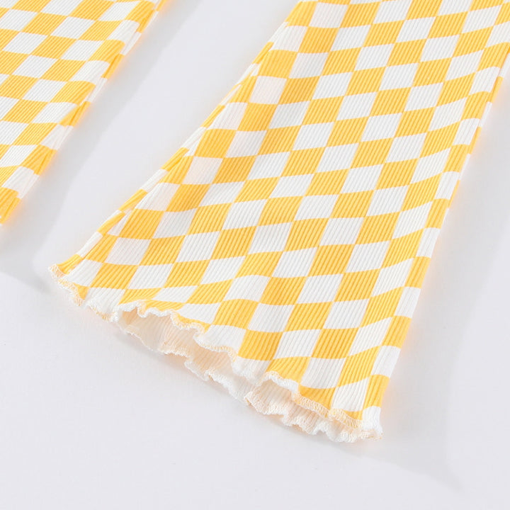 Mädchen Schlagleggings mit kariertem Design Echo Archiv