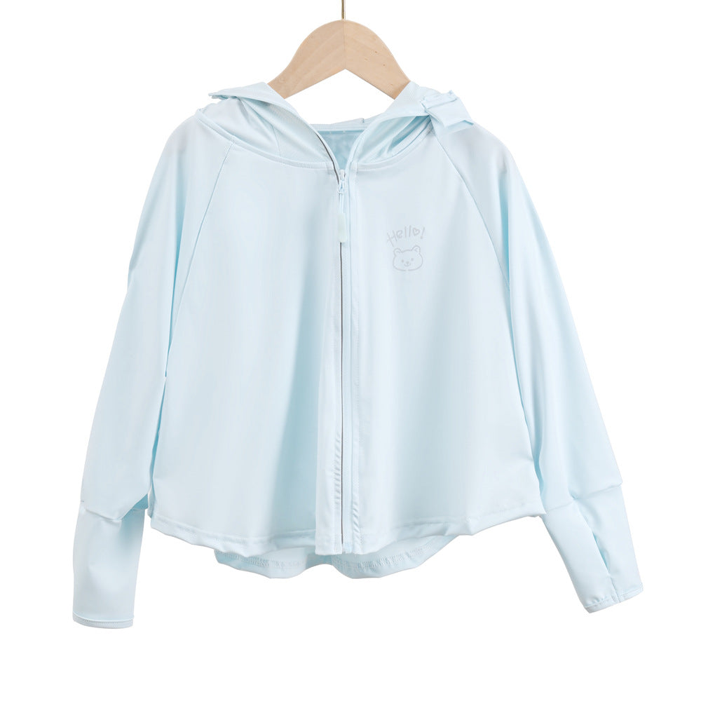 Damen Atmungsaktive Kapuzenjacke mit Anti-UV-Schutz Echo Archiv