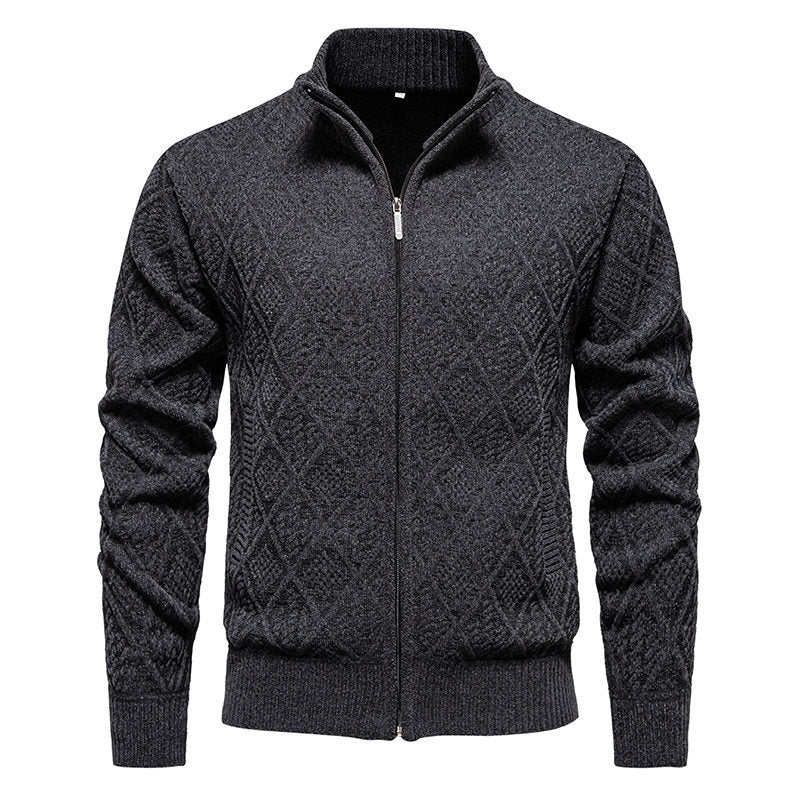 Herren modische Strickjacke mit strukturierter Oberfläche Echoarchiv