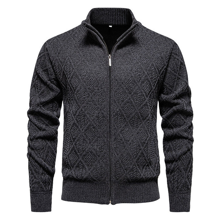 Herren modische Strickjacke mit strukturierter Oberfläche Echoarchiv