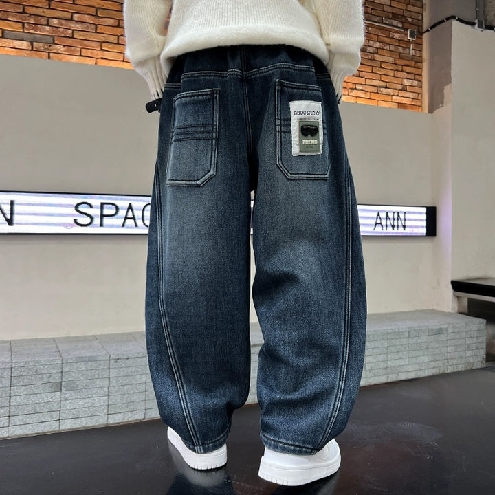 Damen Weite Denim-Hose Echo Archiv