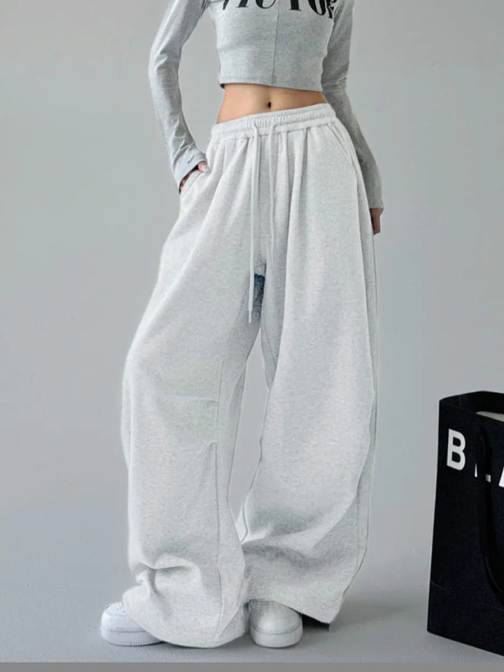 Damen nan extraweite High‑Waist-Loungehose mit elastischem Kordelbund, Kordelzug und praktischen Seitentaschen Echo Archiv