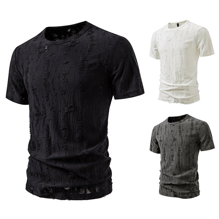 Herren T-Shirt mit strukturiertem Vintage-Design Echoarchiv