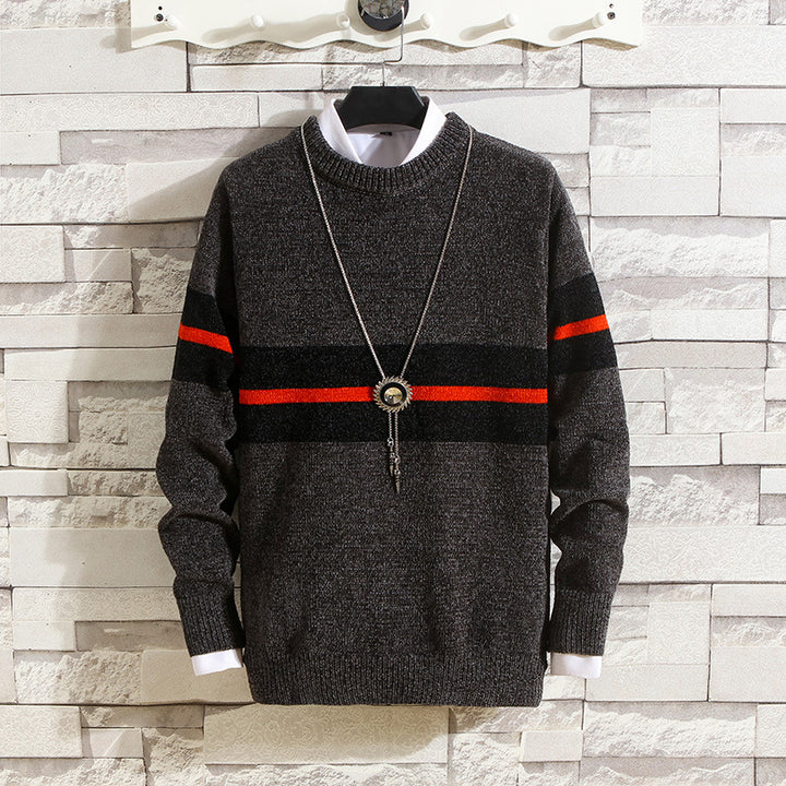 Herren modischer Pullover mit gestreiftem Design und hohem Komfort Echoarchiv