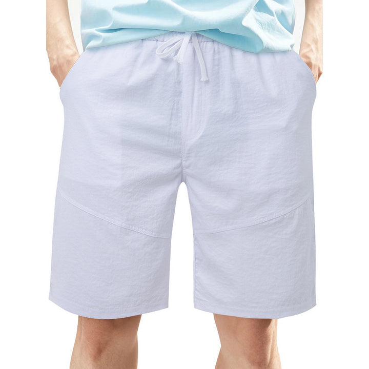 Herren lässige Shorts mit elastischem Bund und praktischen Eingrifftaschen Echoarchiv