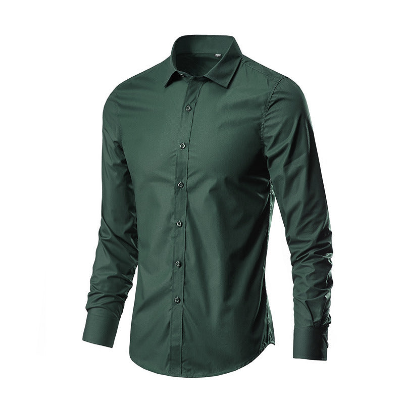 Herren nan Slim-Fit Businesshemd aus Stretch-Baumwollmix mit Kentkragen Echo Archiv