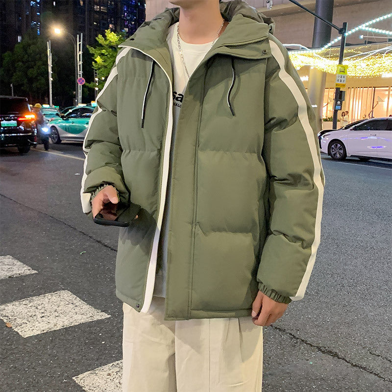 Herren funktionale Winterjacke mit Kapuze und gestepptem Futter Echoarchiv