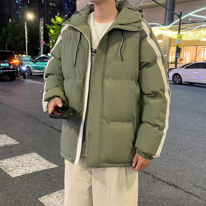 Herren funktionale Winterjacke mit Kapuze und gestepptem Futter Echoarchiv