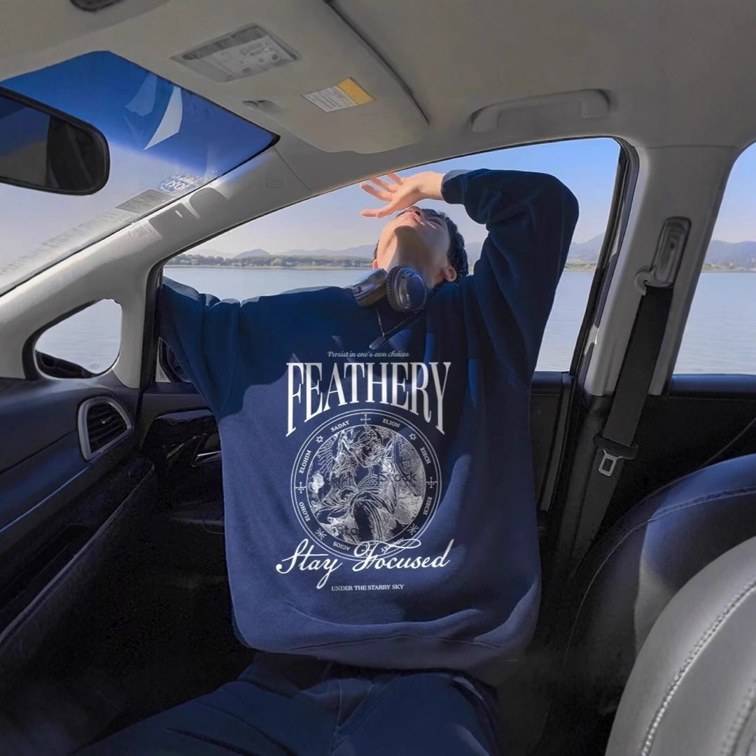 Unisex Lässiger Sweatshirt mit grafischem Druck Echoarchiv