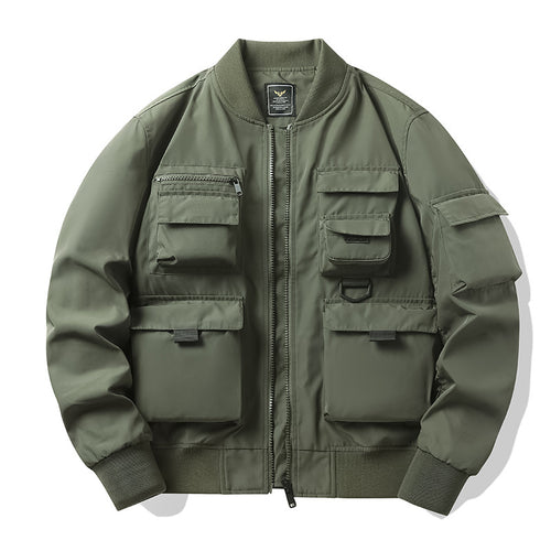 Herren Multitaschen-Tactical-Bomber mit modularen Außenfächern und D-Ring-Details Echo Archiv