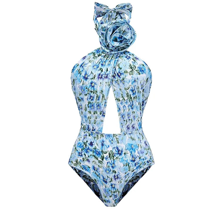 Damen Badeanzug mit bezauberndem Cut-Out-Design und überschnittenem Ausschnitt Echo Archiv