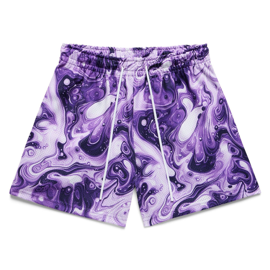 Herren Badeshorts mit abstraktem Wirbelmuster Echoarchiv